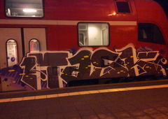 Graffiti Train - Photo by ZUGZWANG - 1task, bremerhaven, bremen (2016)