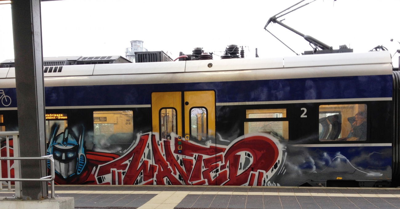 Graffiti Train - Photo by ZUGZWANG - wanted (2017)