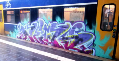 Graffiti Train - Photo by ZUGZWANG - news, bremerhaven, 27 (2015)