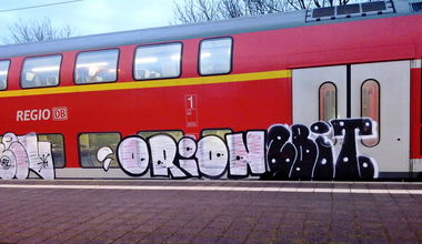 Graffiti Train - Photo by ZUGZWANG - bremerhaven, orion (2016)