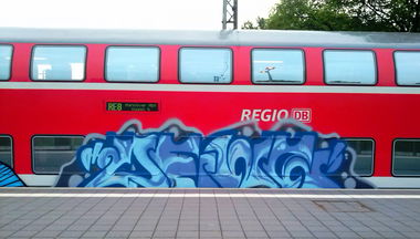 Graffiti Train - Photo by ZUGZWANG - bremerhaven, bremen (2015)