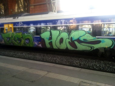Graffiti Train - Photo by ZUGZWANG - faso, hoes, bremen (2016)