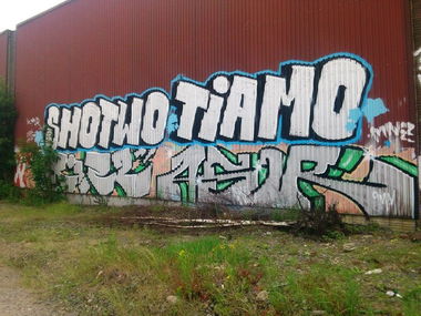 Graffiti Bombing - Photo by ZUGZWANG - shotwo, tiamo, bremen
