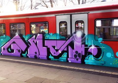 Graffiti Train - Photo by ZUGZWANG - gms, hamburg