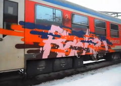 Graffiti Train - Photo by ZUGZWANG - rache