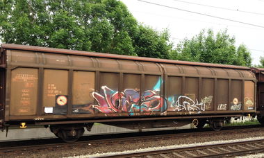 Graffiti Train - Photo by ZUGZWANG - hoes