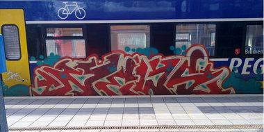 Graffiti Train - Photo by ZUGZWANG - news, bremerhaven, 27 (2015)