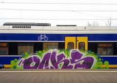 Graffiti Train - Photo by ZUGZWANG - oaks (2016)