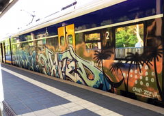 Graffiti Train - Photo by ZUGZWANG - niek, wanted (2017)