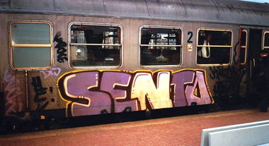 Graffiti Train - Photo by ZUGZWANG - senta