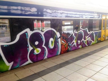 Graffiti Train - Photo by ZUGZWANG - 180, crew, bremen