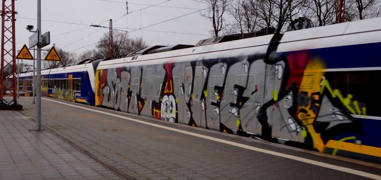 Graffiti Train - Photo by ZUGZWANG - soit, pleez (2018)