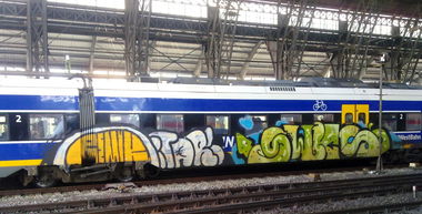 Graffiti Train - Photo by ZUGZWANG - swk, bremen (2016)