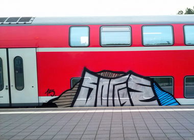 Graffiti Train - Photo by ZUGZWANG - sorge, bremerhaven, bremen (2015)