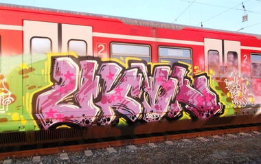 Graffiti Train - Photo by ZUGZWANG - bremen (2015)