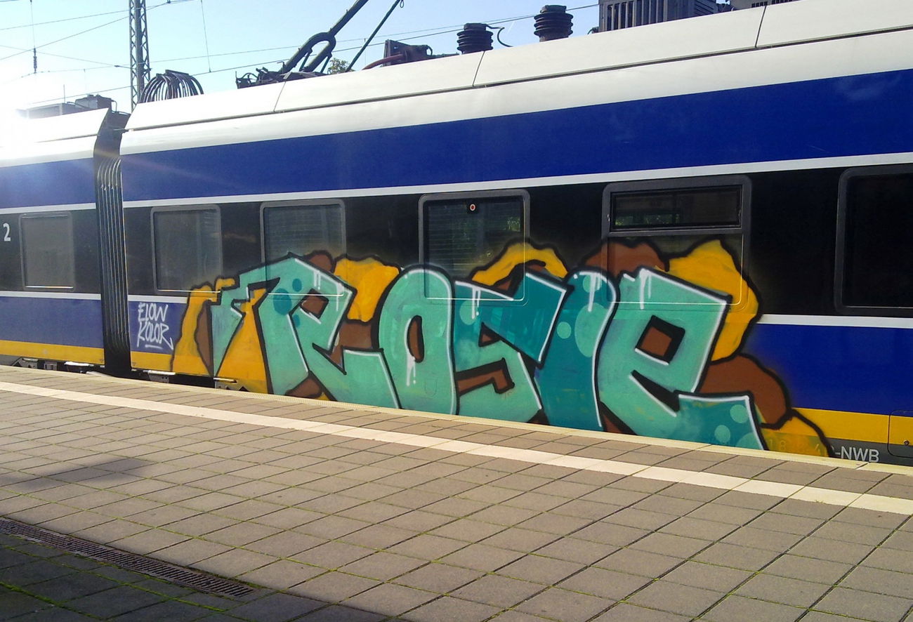 Graffiti Train - Photo by ZUGZWANG - rosie, rosie (2015)