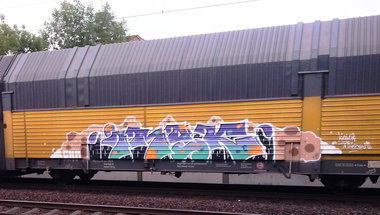 Graffiti Train - Photo by ZUGZWANG - bremerhaven