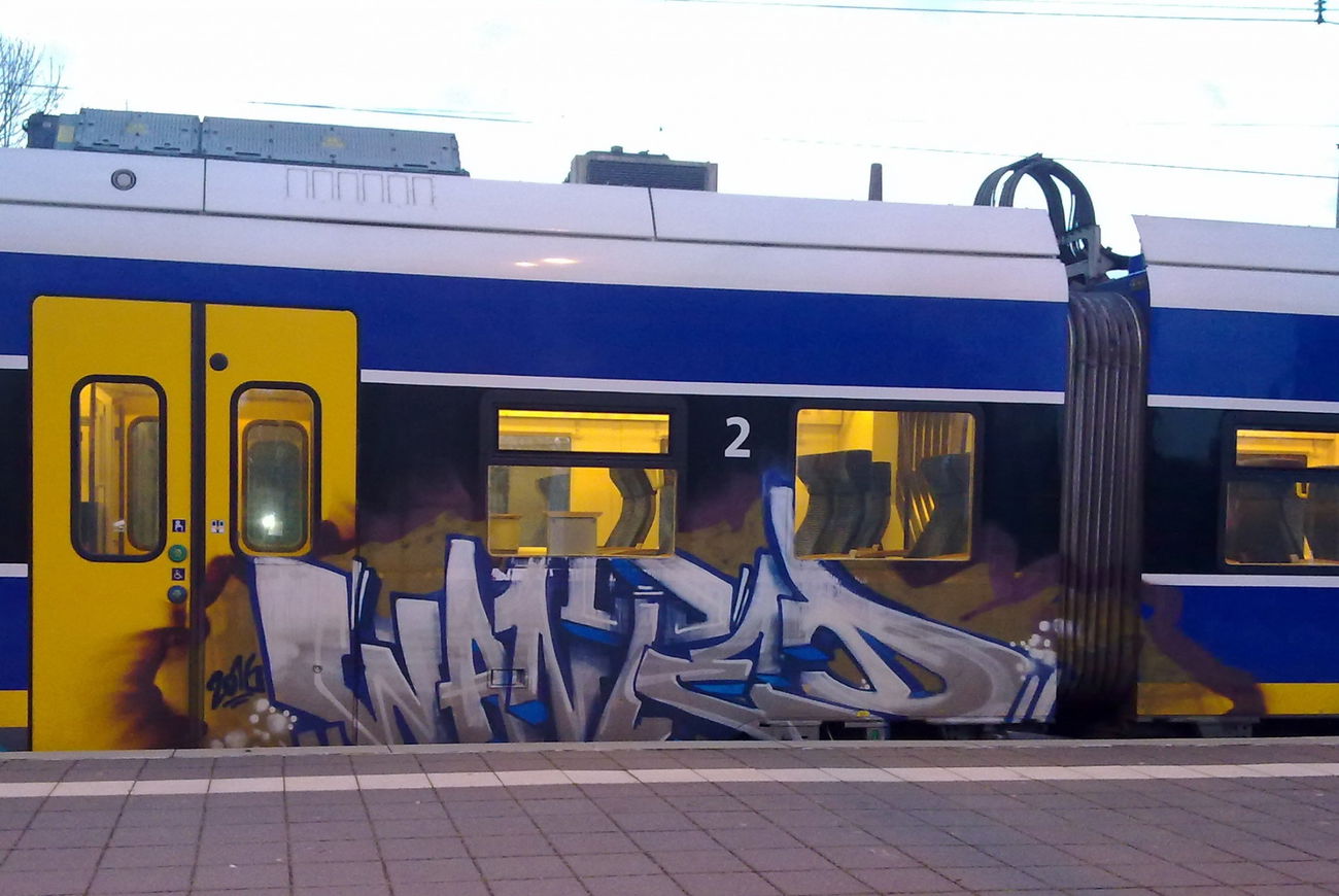 Graffiti Train - Photo by ZUGZWANG - wanted (2016)