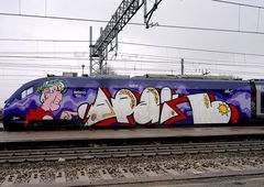 Graffiti Train - Photo by ZUGZWANG (2016)