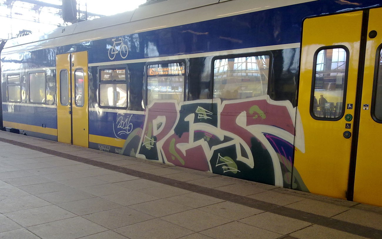 Graffiti Train - Photo by ZUGZWANG - pes (2017)