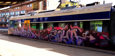 Graffiti Train - Photo by ZUGZWANG - wanted, soya (2018)