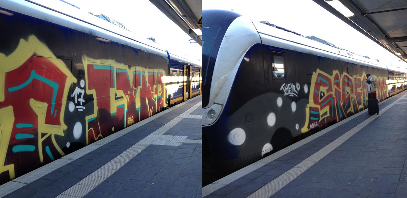 Graffiti Train - Photo by ZUGZWANG - siet, lyno (2017)