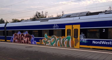 Graffiti Train - Photo by ZUGZWANG - siet, epon (2017)
