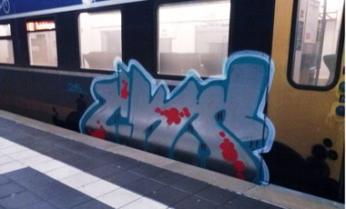 Graffiti Train - Photo by ZUGZWANG - cks, bremerhaven, 27 (2015)
