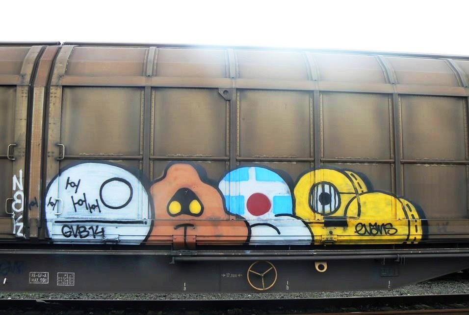 Graffiti Train - Photo by ZUGZWANG - oase, star, wars