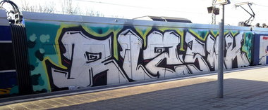 Graffiti Train - Photo by ZUGZWANG - rlz, swk, bremerhaven (2015)