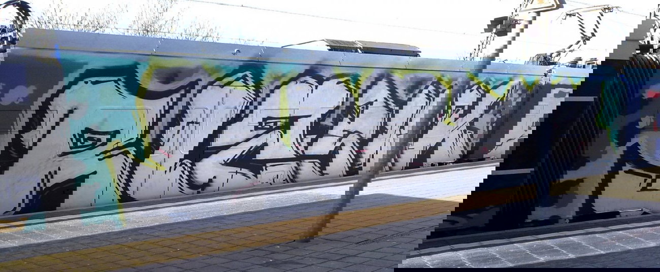 Graffiti Train - Photo by ZUGZWANG - rlz, swk, bremerhaven (2015)