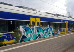 Graffiti Train - Photo by ZUGZWANG - bremerhaven, bremen (2016)