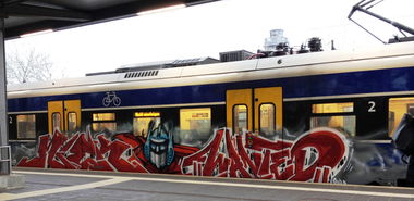 Graffiti Train - Photo by ZUGZWANG - niek, wanted (2017)