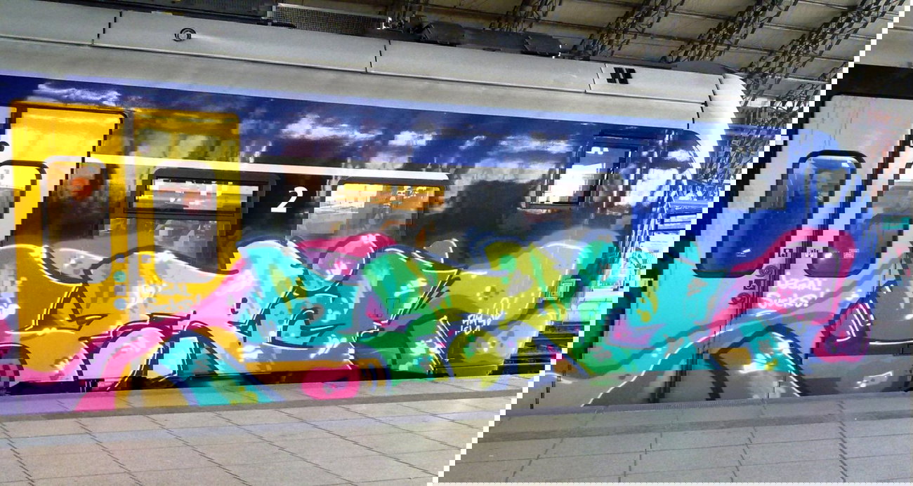 Graffiti Train - Photo by ZUGZWANG - serie, bremen (2015)