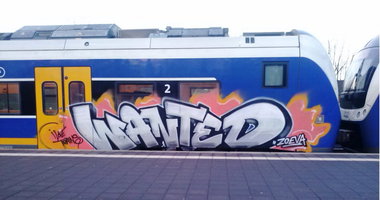 Graffiti Train - Photo by ZUGZWANG - wanted, bremerhaven, 27 (2015)