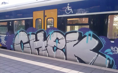 Graffiti Train - Photo by ZUGZWANG - chek, bremerhaven, bremen (2015)