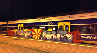Graffiti Train - Photo by ZUGZWANG - zork, mois (2017)