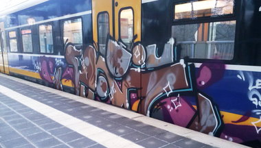 Graffiti Train - Photo by ZUGZWANG - serie, bremerhaven, bremern (2015)