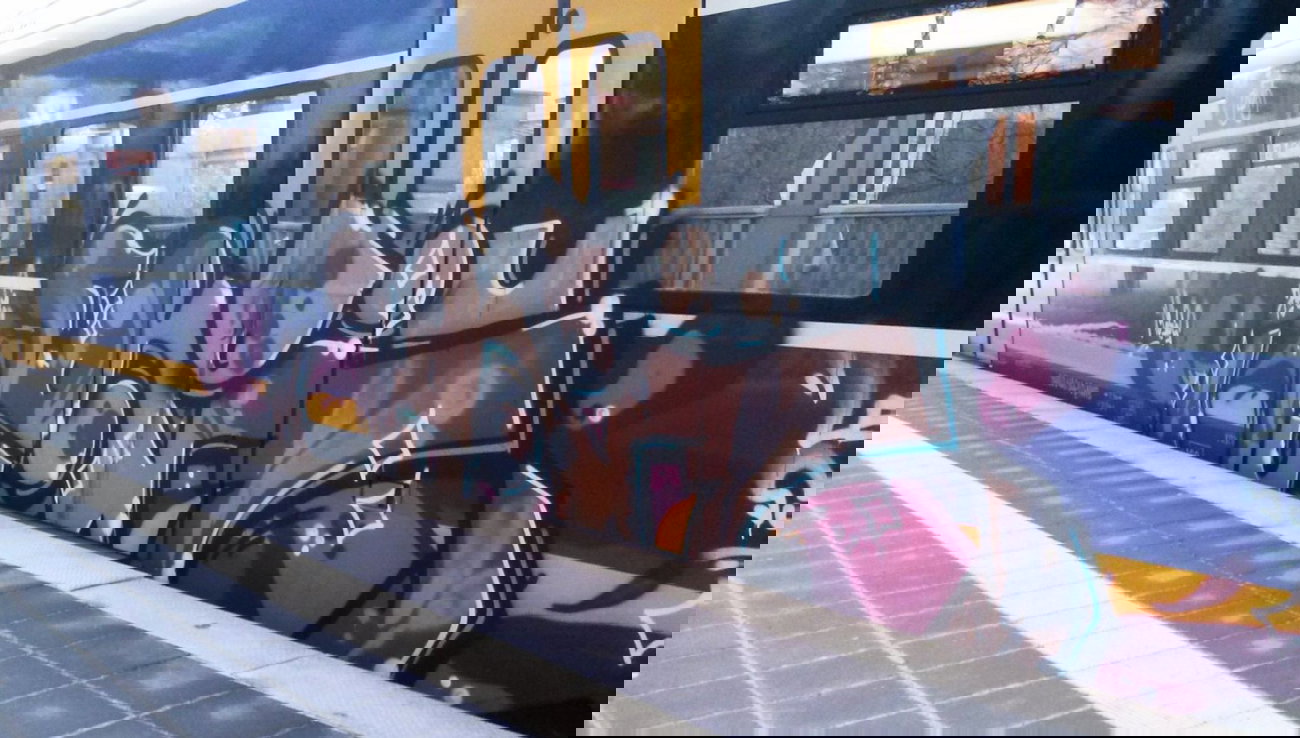 Graffiti Train - Photo by ZUGZWANG - serie, bremerhaven, bremern (2015)