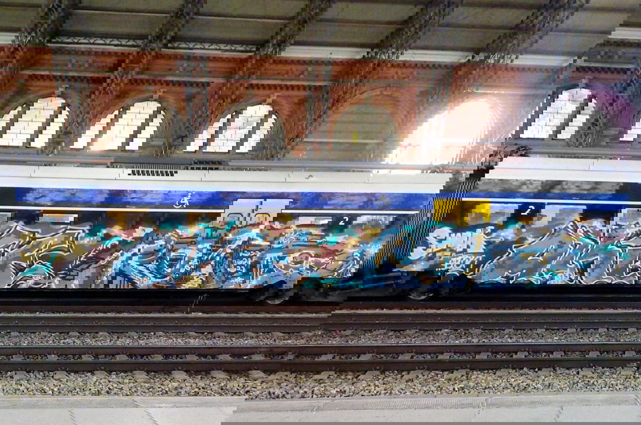Graffiti Train - Photo by ZUGZWANG - akie, ratio, bremen (2015)