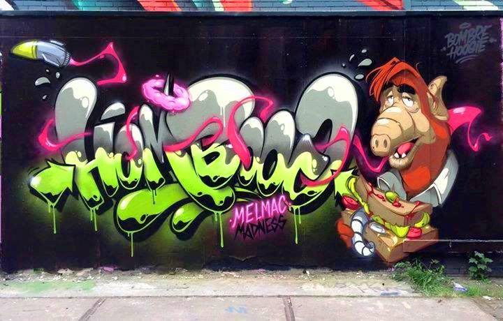 Graffiti Wall - Photo by ZUGZWANG - boogie, alf, lucky