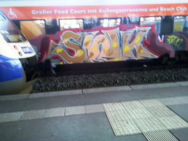 Graffiti Train - Photo by ZUGZWANG - swk, bremen (2015)