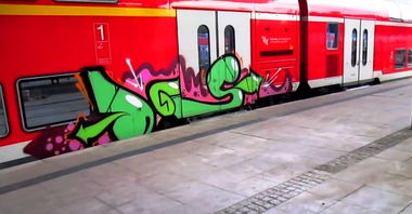 Graffiti Train - Photo by ZUGZWANG - dgs., kiel