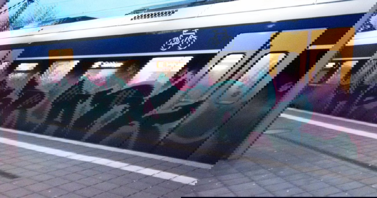 Graffiti Train - Photo by ZUGZWANG - hsr, atk, bremerhaven (2014)