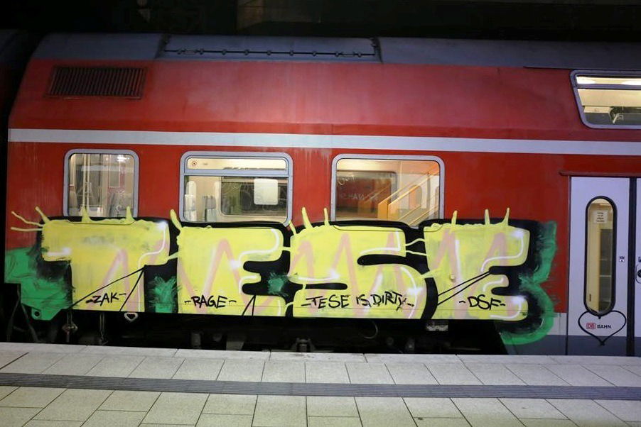 Graffiti Train - Photo by ZUGZWANG - tese, dsf (2016)