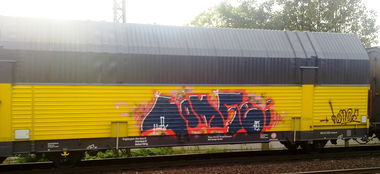 Graffiti Train - Photo by ZUGZWANG - bremerhaven (2015)