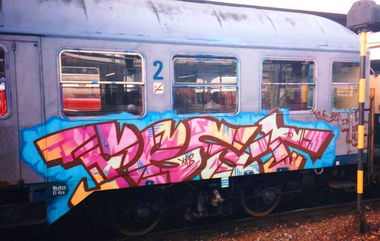 Graffiti Train - Photo by ZUGZWANG - pest