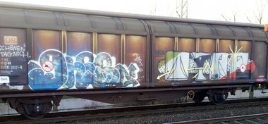 Graffiti Train - Photo by ZUGZWANG - bremerhaven