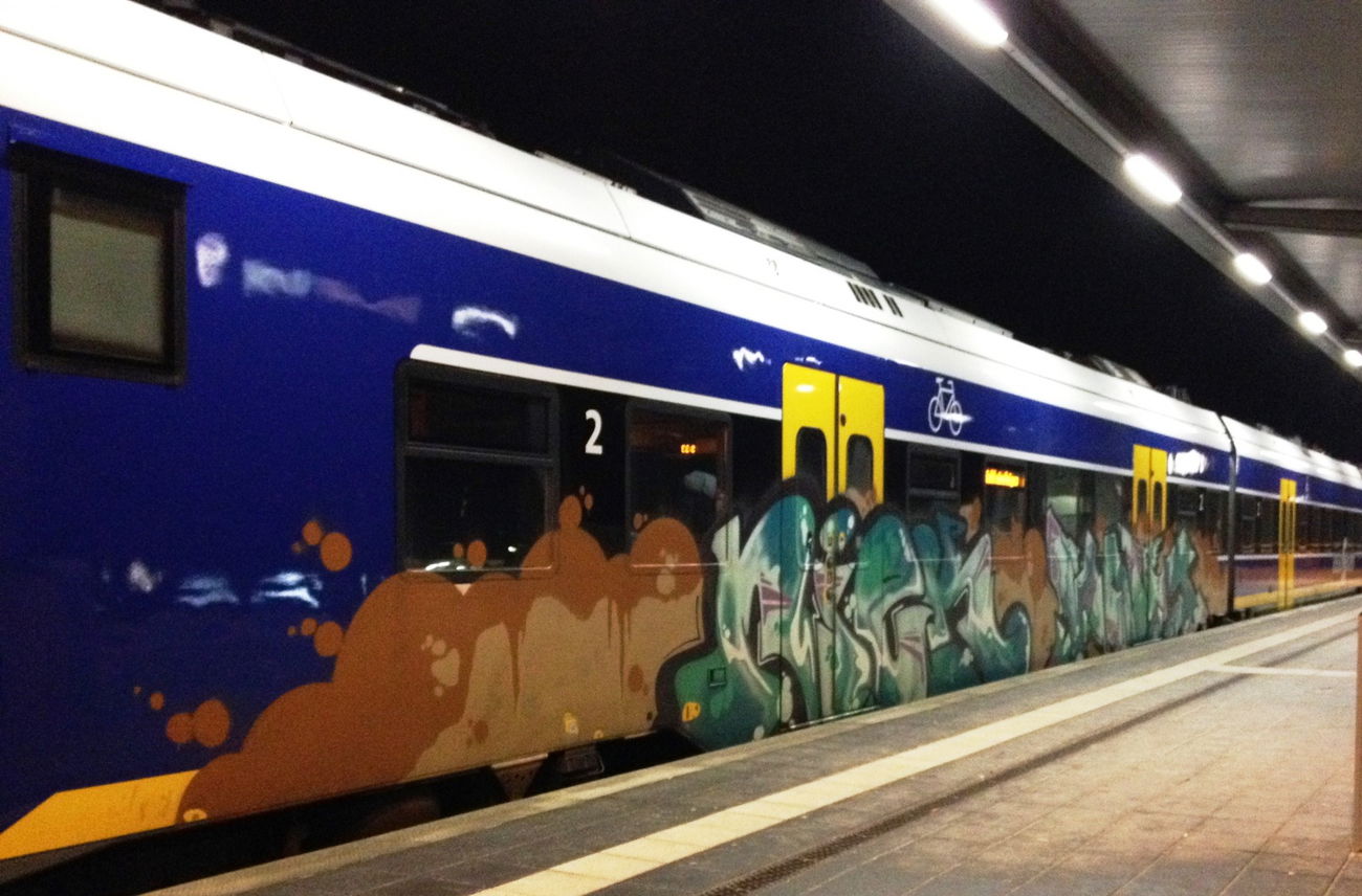 Graffiti Train - Photo by ZUGZWANG - niek, howy