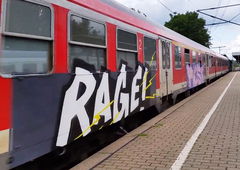 Graffiti Train - Photo by ZUGZWANG - rage (2017)